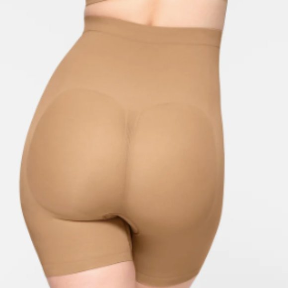 (2444) NWOT SKIMS SEAMLESS SCULPT MID THIGH in OCHRE Sz S/M - Picture 4 of 6
